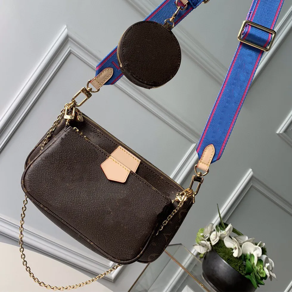 MULTI POCHETTE Shoulder Clutch Crossbody Bag Handbag Imitation Brand Vintage Wallets Backpacks Square Chain Three-piece Women Luxury Designers Purse L1