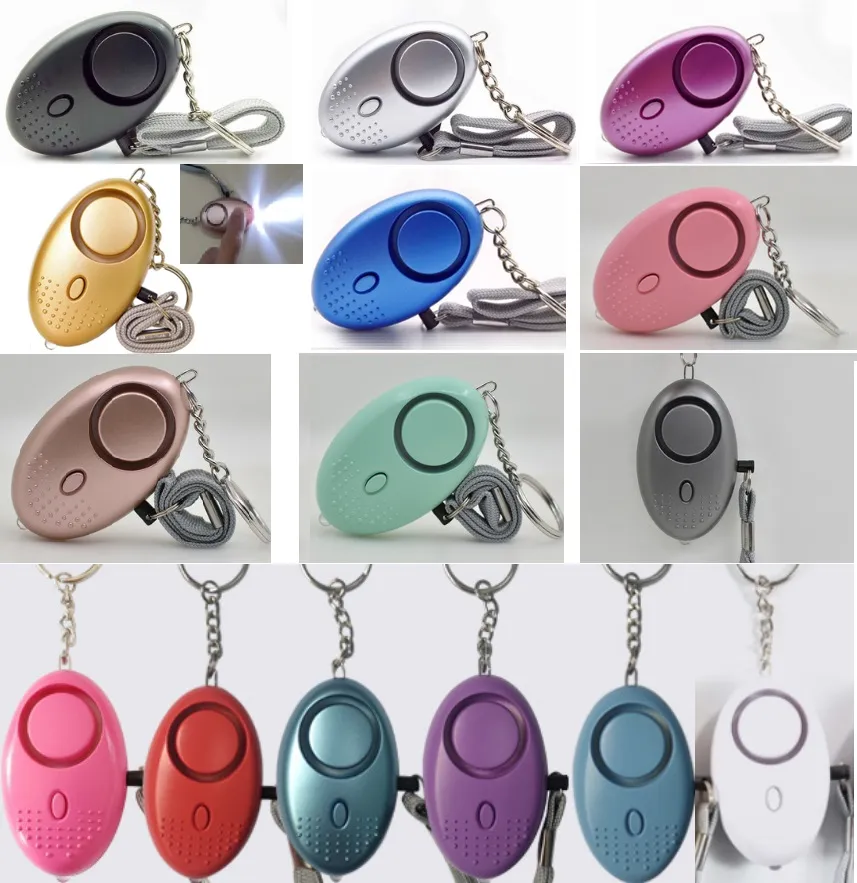 130db Egg Shape Self Defense Alarm Girl Women Security Protect Alert Personal Safety Scream Loud Keychain Alarms TOP quality