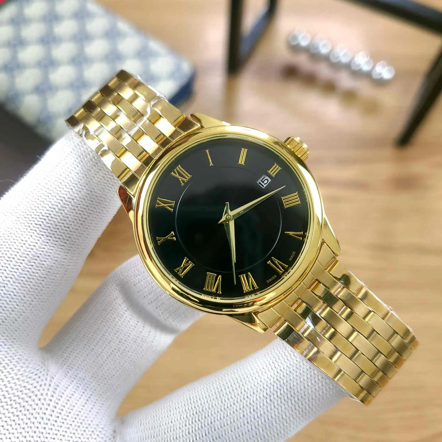 2021 Luxury Mens Three Pin Series Automatic Mechanical Watch New