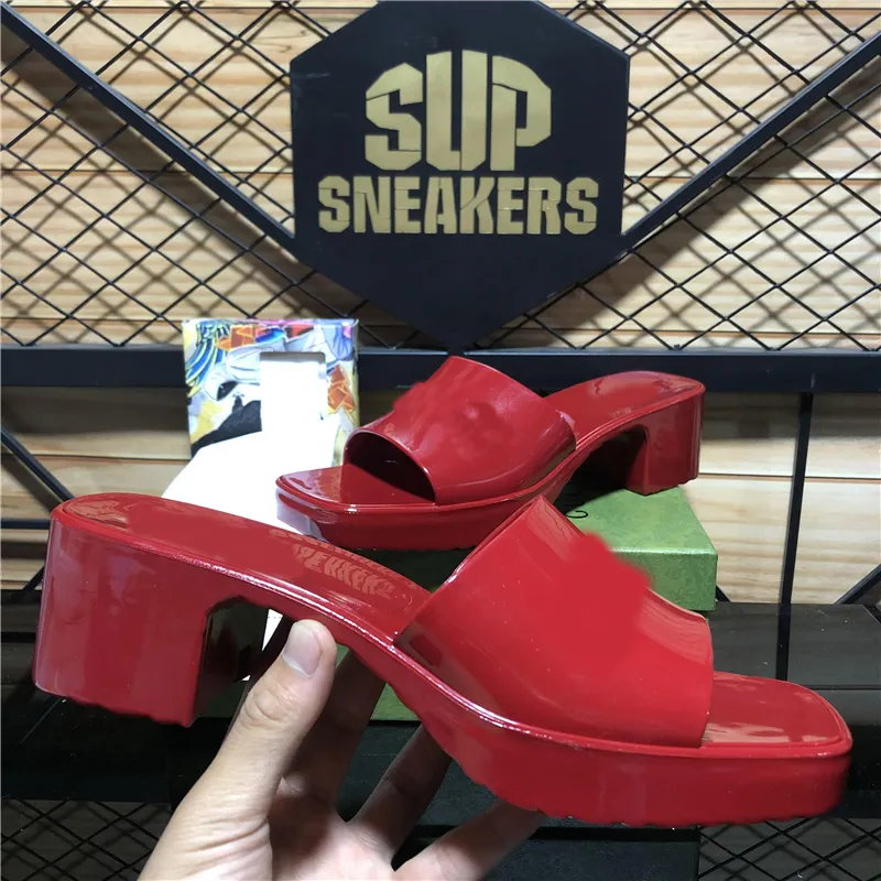 Top Quality Fashion Womens Rubber Slide Sandals Luxury Flip Flops