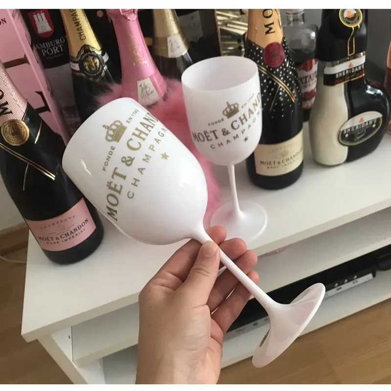 Wine Party White Champagne Coupes Cocktail Glass Wine Cup Plating Goblet Plastic Beer Whiskey Cups237R