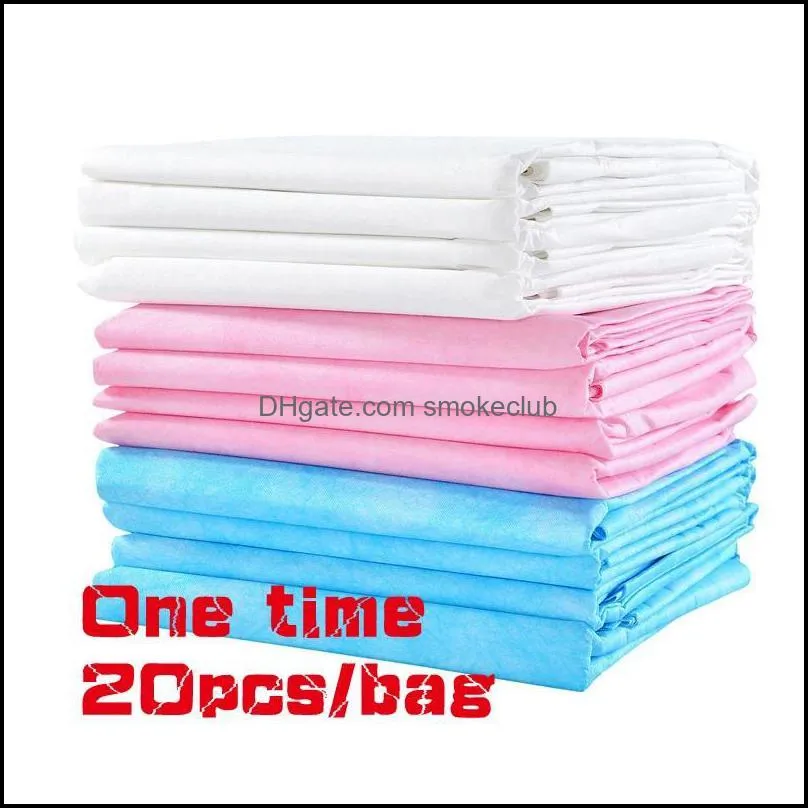 Sheets & Sets One Time 20pcs/Bag Beauty Massage Bed Sheet Water Proof Oil-Proof Polyester For Treatment SPA Bedspread 75*175cm