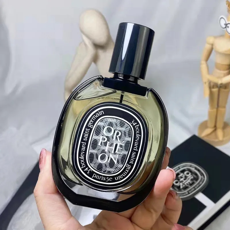 Spray de perfume unissex de qualidade original Orpheon 75ml garrafa preta fragrância encantadora para homens e mulheres entrega rápida4456360