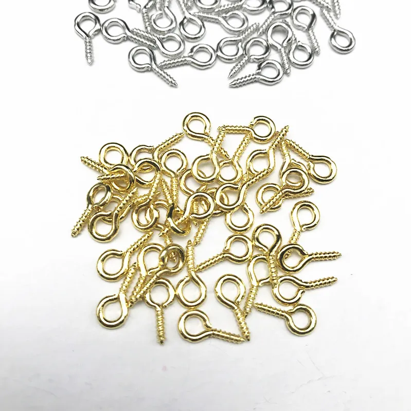 Mini Screw Eye Pins Jewelry Making Alloy Beads Threaded Hooks Eyelets Clasps  Findings For Bracelet DIY Earrings From 8,59 €