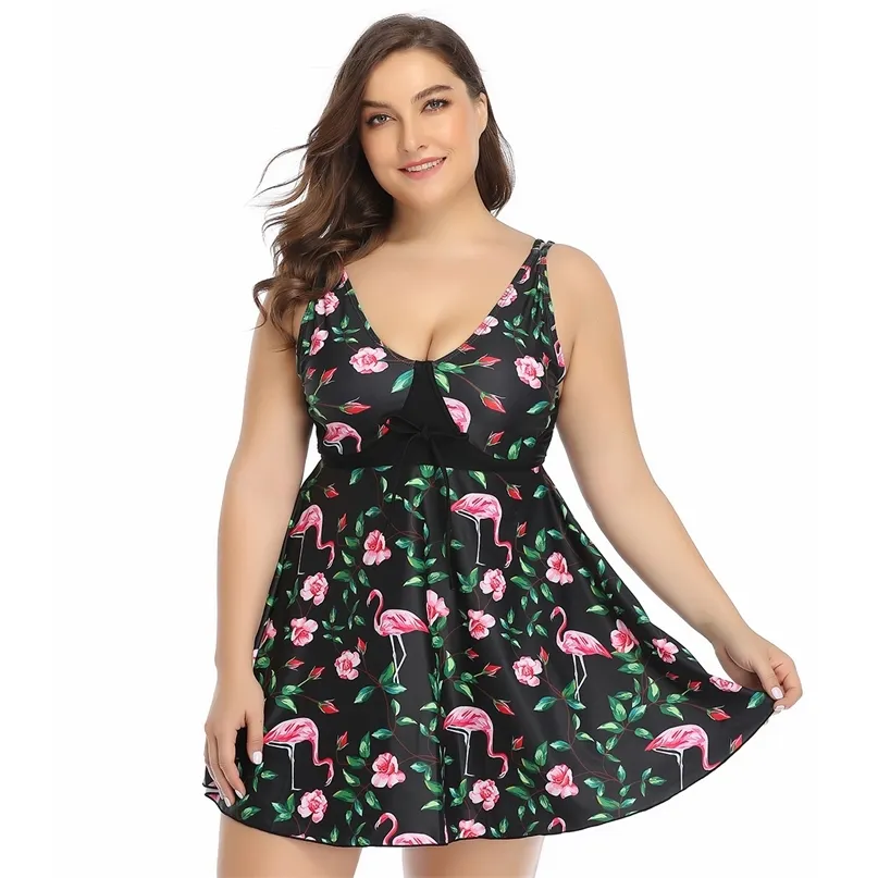 Costumi da bagno femminile tankini tankini da bagno a due pezzi costume da bagno con il controllo grande della gonna cravalcini stampati femminile Print femminile maggio 210625