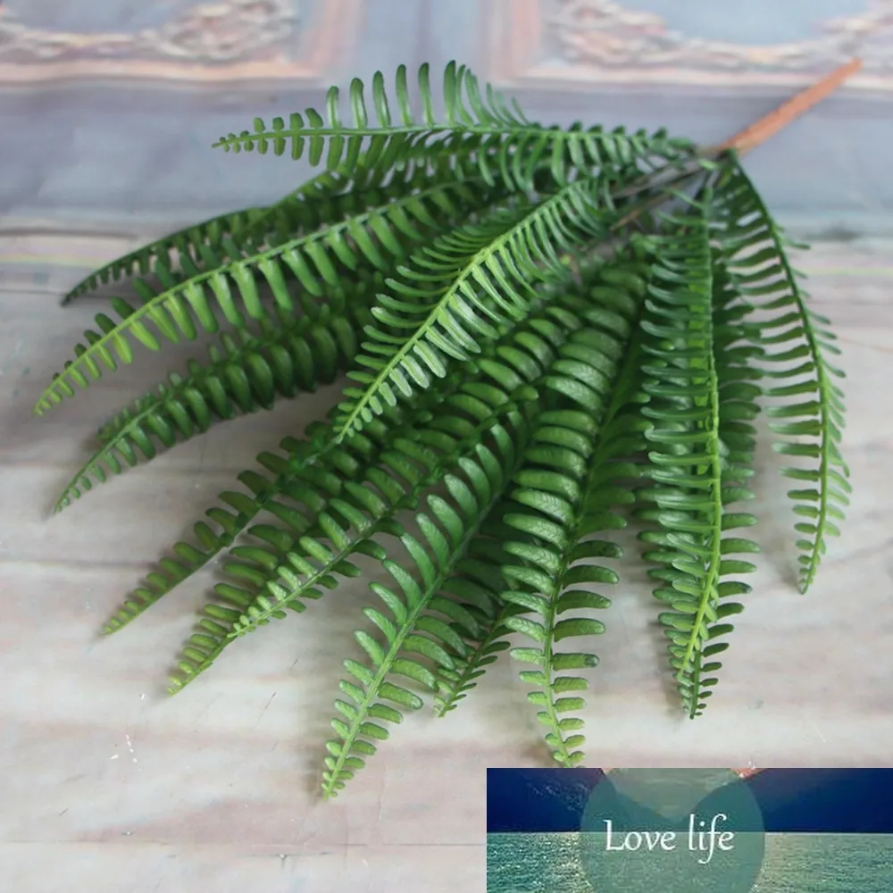 نبات اصطناعي الأخضر سرخن باقة جلدية من الحرير النباتات وهمية الفارسية يترك أوراق الشجر ديكور المنزل الديكور الزفاف