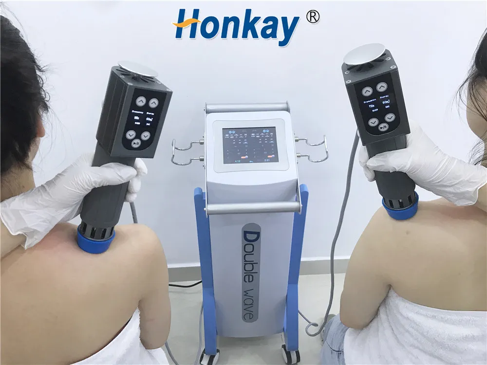 Low intensity Double Handles Shock Wave Therapy Equipments Pain Management and penis enlargement shockwave therapy machine for ed