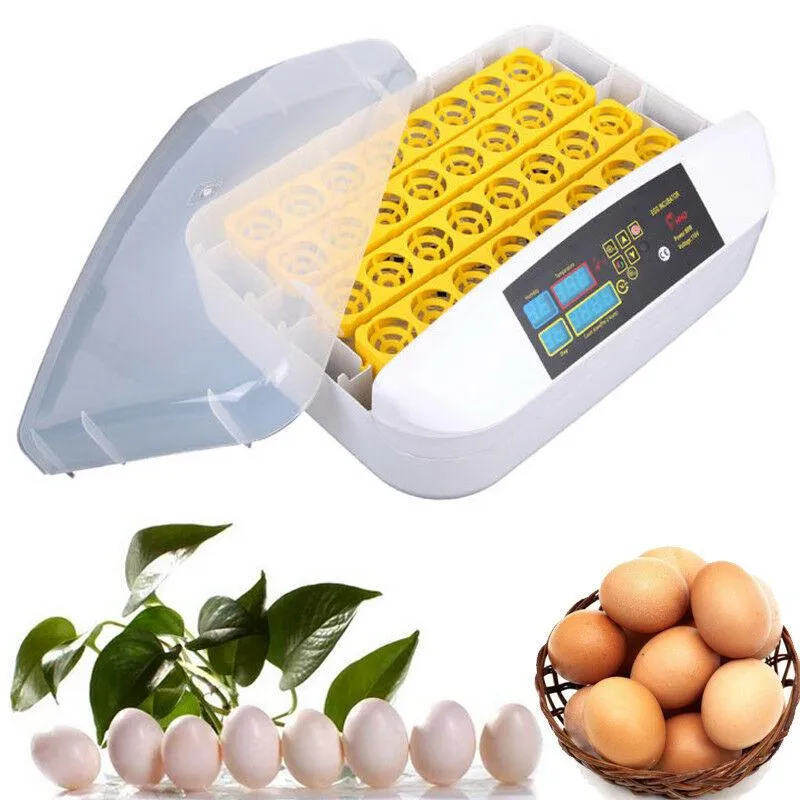 Totalmente Digital de Controle Inteligente 32 Ovos Digital Automático Transformando Incubadora Hatcher Controle de Temperatura Chicken Egg