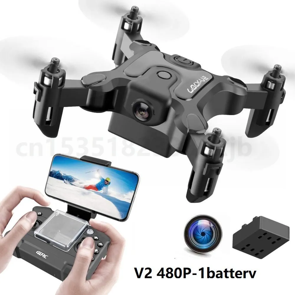 Pgy drone avec / sans caméra HD Hight Hold MODE MODE RC Quadcopter RTF WIFI FPVQUADCOPTER Suivez-moi Hélicoptère RC