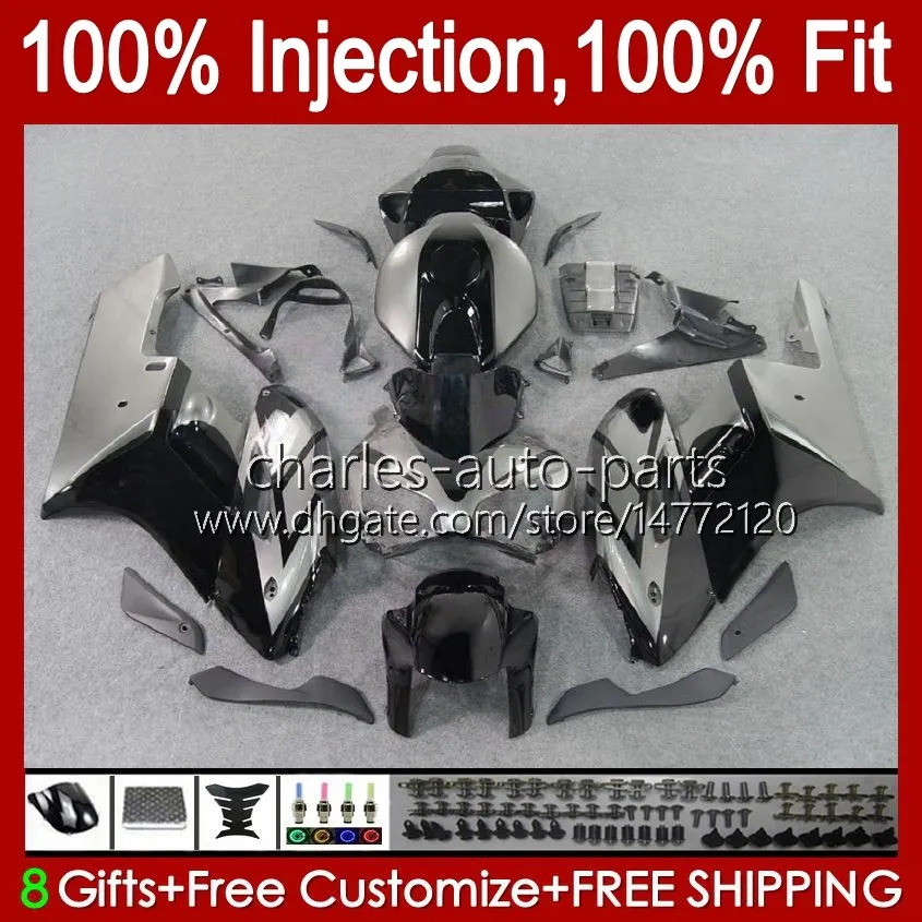 Injectie Zilver Grijze Mold Backings voor Honda CBR-1000 CBR 1000 CBR1000 RR CC 2004-2005 Carrosserie 52NO.28 1000cc CBR1000RR 04 05 CBR 1000RR 2004 2005 OEM Fairing Kit