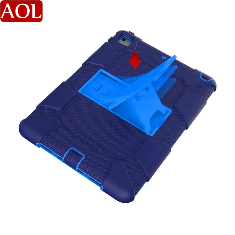 Armadura caso para novo ipad 6 7 8 ar2 pro 9.7 polegadas tablet crianças cofre à prova de choque resistente silicone resistente tampa traseira