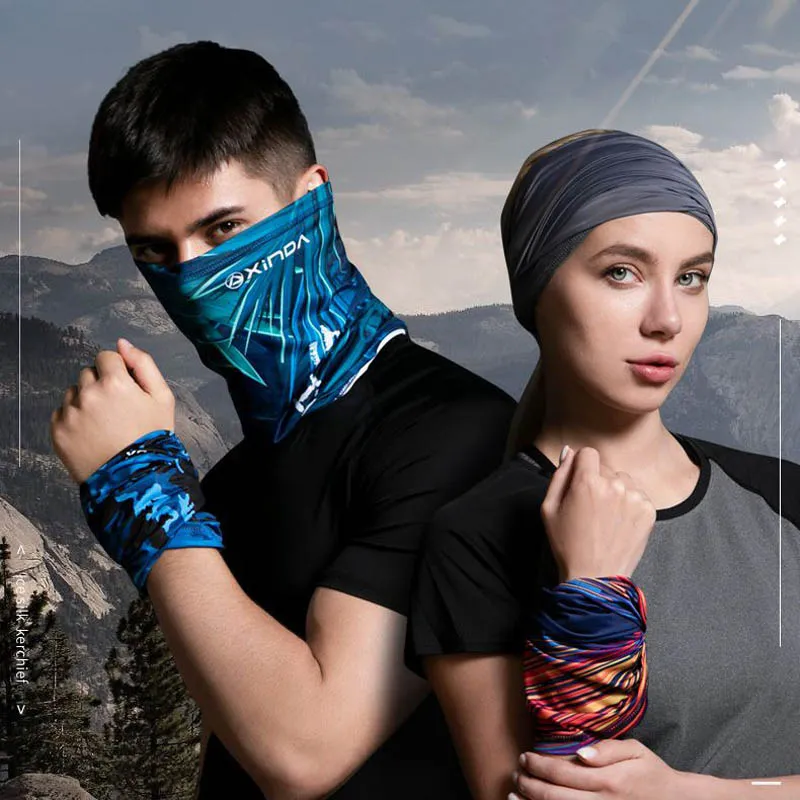 Xinda Ice Silk Magic Scarves Summer UV Protection Sunscreen Bib Set Men's Outdoor Riding Mask Variety Face Towel