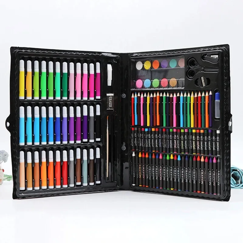 148pcs Color Pencil Color Markers Pencils Crayons Oil Pastels
