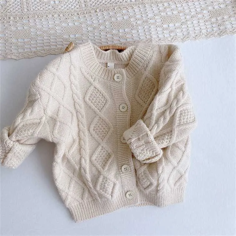 Frühling Herbst Strickjacke Pullover Koreanischen Stil Hübsche Kinder Strickjacke Pullover Casual Kinder Tragen Baby Jungen Kleidung Winter 211106