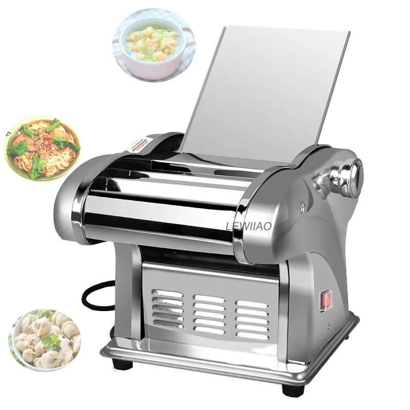 Elektrische Automatische Noodle Pasta Press Machine Automatische Noodle Pers Snijmachine Dumpling Skin Rolling Surface Machine