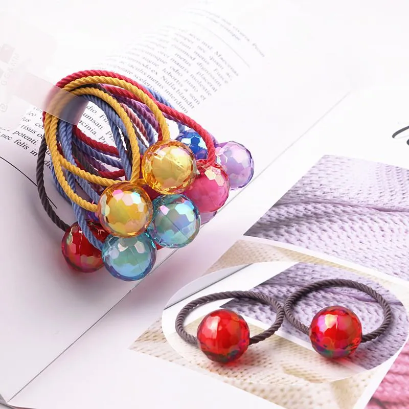 New Ball Hair Tie Bands Cute Girls Elastic Rubber Band Scrunchie