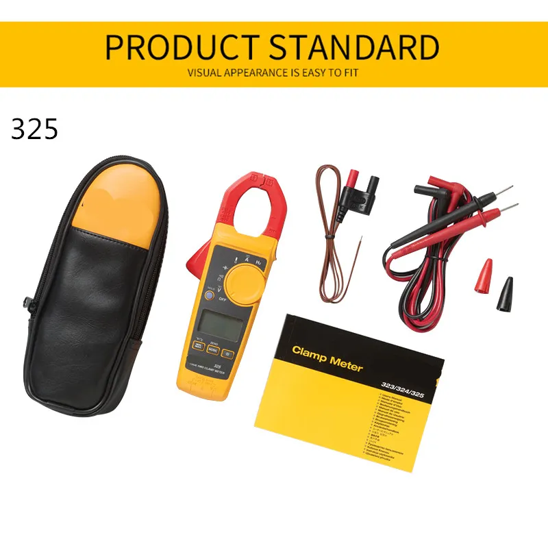 325/324/323 True-RMS Clamp Meter AC DC Current and Voltage Tester Resistor Capacitance Frequency Temperature Multimeter