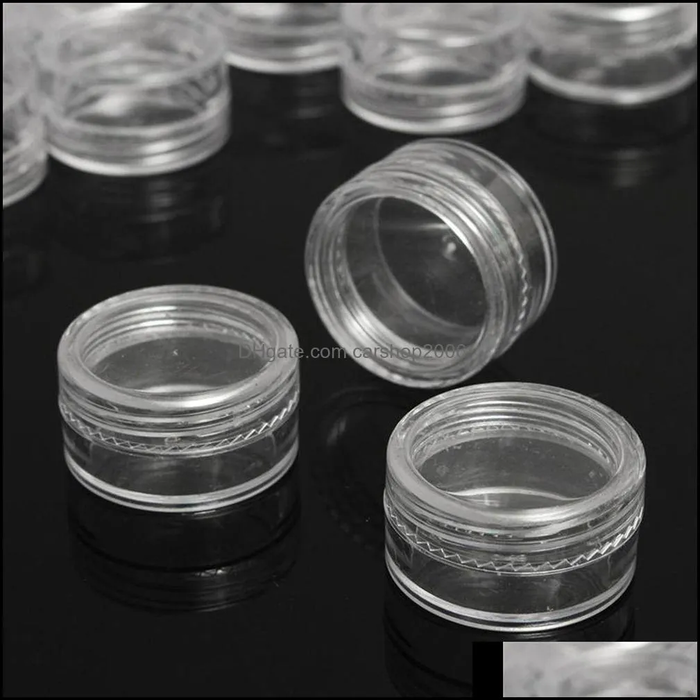 new5ml 10ml 20ml Plastic Jar Empty Eyeshadow Case Powder Cosmetic Jars for Container Eye Shadow 5g Cosmetic Case Empty Jar Pot HWF8585