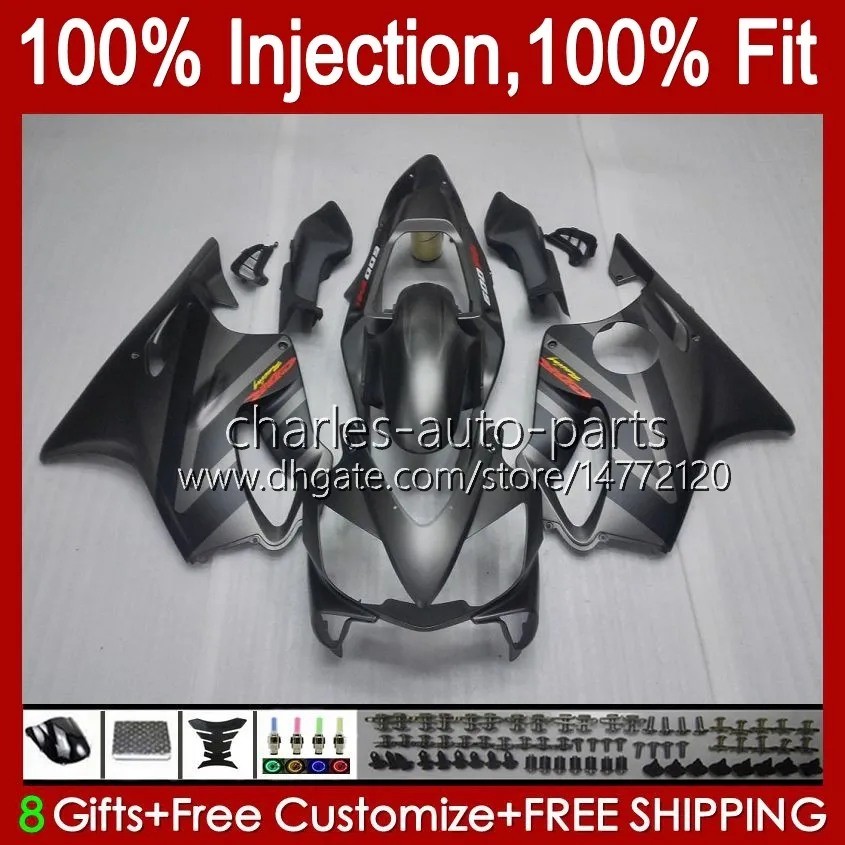 Honda CBR600F4i F4 I CBR600FS 01-03 Bodywork A6NO.16 CBR 600F4I 600 F4i FS CC 2001 2002 2003 CBR600 F4I 600CC 01 02 03 사출 금형 페어링 은빛 블랙