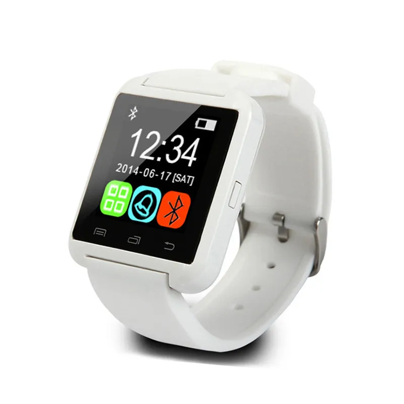 Auténticos relojes inteligentes U8 Smartwatch con altímetro y motor para teléfonos inteligentes Samsung iPhone iOS Android Teléfono celular DHL