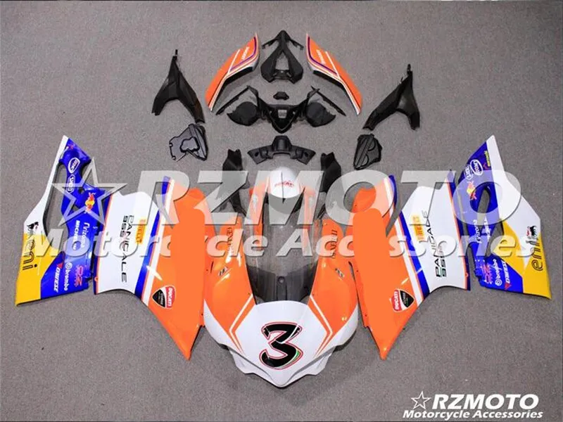 Ace Kits 100% ABS Fairing Motorcykel Fairings för Ducati 959 1299 15 16 17 18 år En mängd färg nr.1596