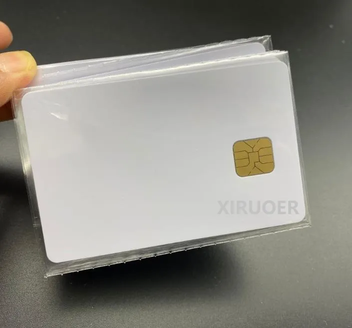 1000 pièces pour imprimantes d'identification, puce vierge Sle4428, carte PVC FUDAN 4428 Contact IC, grande puce, carte intelligente en PVC blanc FM4428 30mil CR80 pour le contrôle d'accès