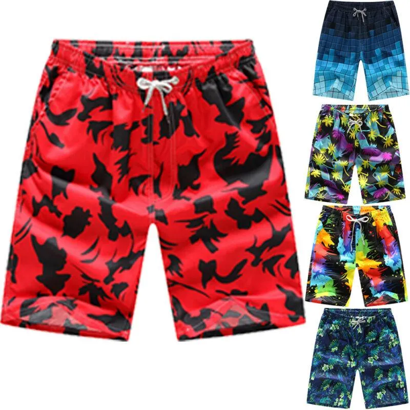 Mens Swimming Shorts Board Surf Short Trunks Hawaiian Sports Swim Summer Men Clothing Newest style