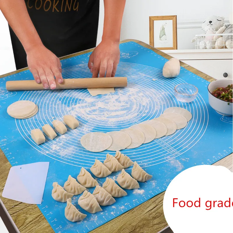 Accessoires de cuisine Tapis de cuisson en silicone Feuille de pâte à pizza Support de fabricant antiadhésif Pâtisserie Outils de cuisine Ustensiles de cuisine Gadgets