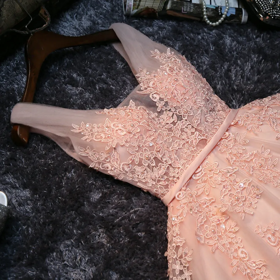 pink prom dresses 2022 short Pink sweetheart neck tulle sequin short prom dress pink homecoming dress