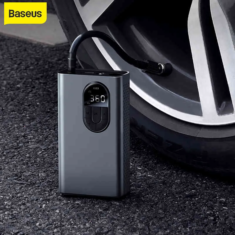 Baseus 2400mAh Wireless Electric Air 150PSI Tire Inflator Car Tyre Pump for Bicycle Motorcycle Basketball