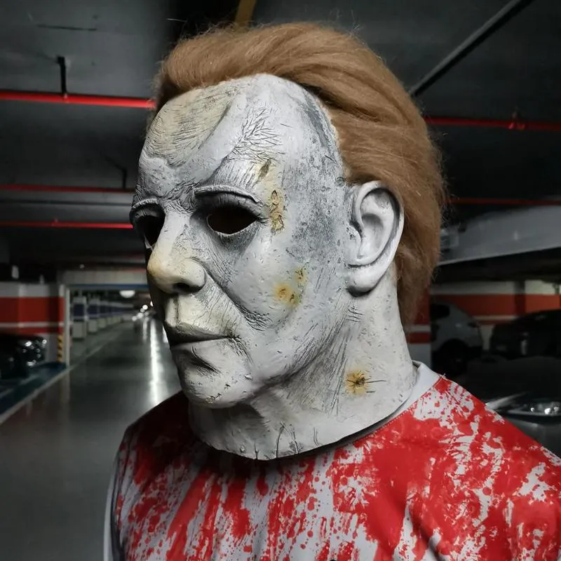 Máscara Cosplay Michael Myers Filme Halloween Realista para Eventos e