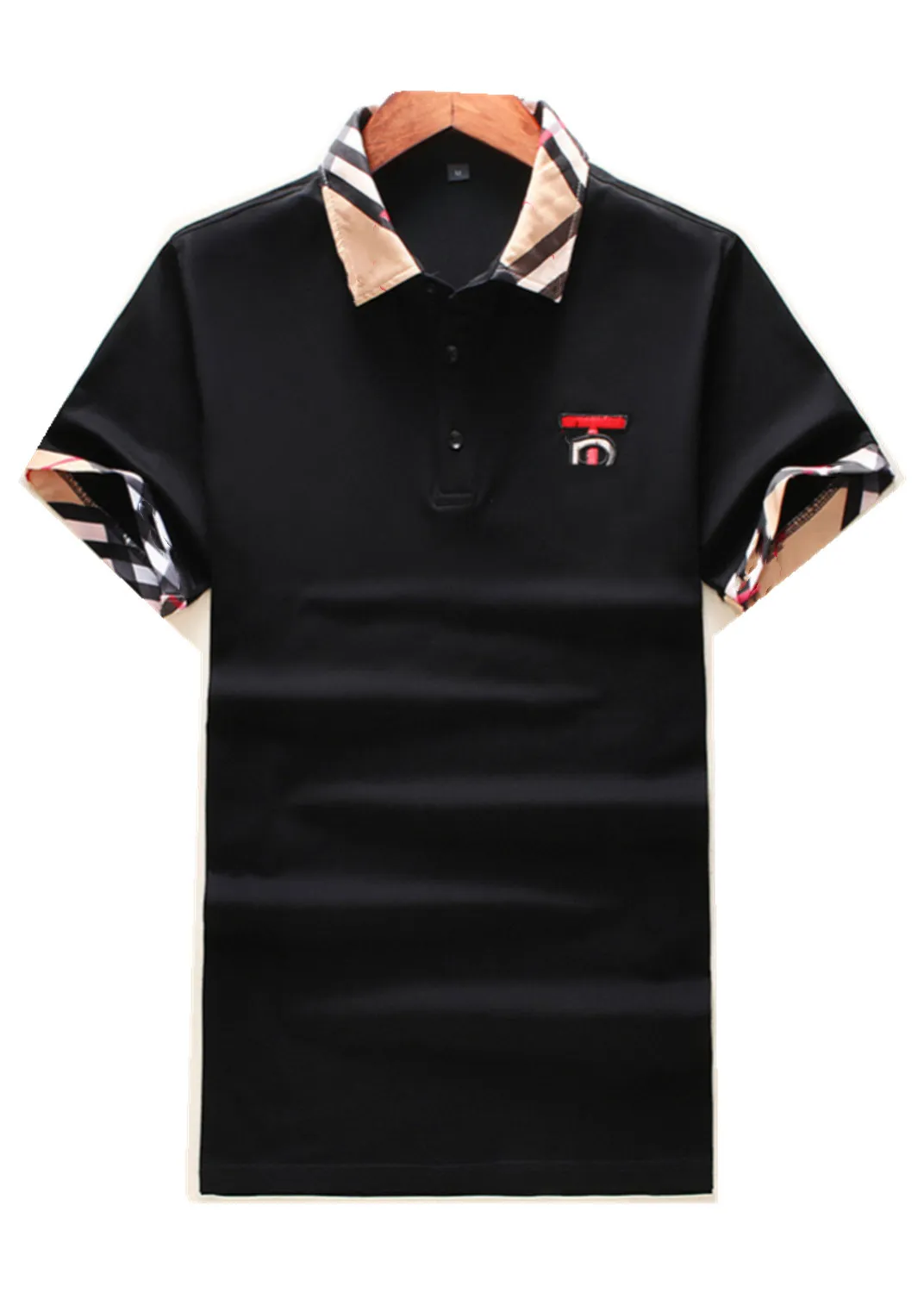 2022Luxury Casual Mens T Shirt Andningsbar Polo Wear Designer Kortärmad T-shirt 100% bomull Högkvalitativ grossist svartvitt Storlek M-3XL # ZO09