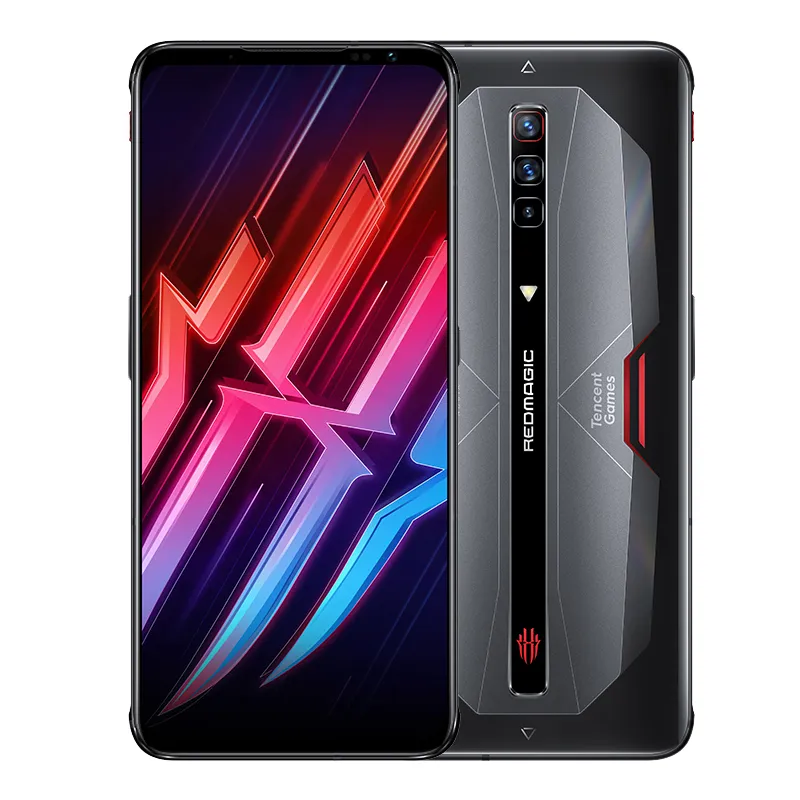 オリジナルのヌビアレッドマジック6 Pro 5G携帯電話ゲーム12GB RAM 256GB ROM Snapdragon 888 64MP Android 6.8 "Amoledフルスクリーンの指紋ID 4500mahスマート携帯電話