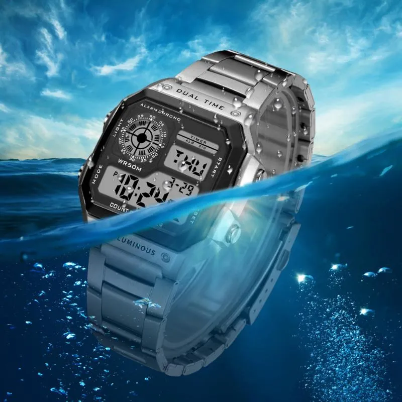 Reloj digital a hotsell prueba de agua