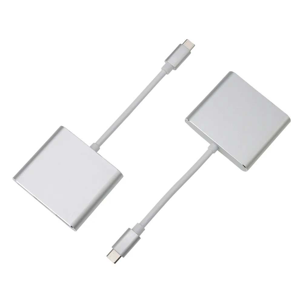 Multipoort Adapter USB3.1 Type-C naar 4K HD-Out 1080p Connectoren USB-C Digitale AV 4K OTG USB 3.0 HUB Oplader voor Macbook Tablet