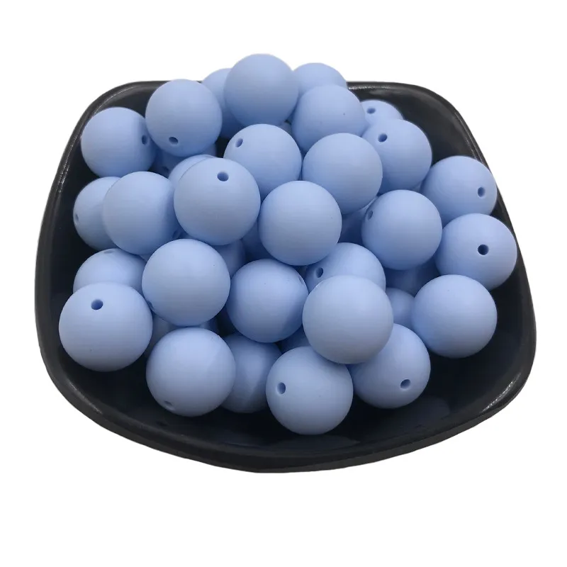 Perline in silicone 15mm perline molari per uso alimentare fai da te molari per bambini collana giocattolo colla per denti accessori per catena ciuccio