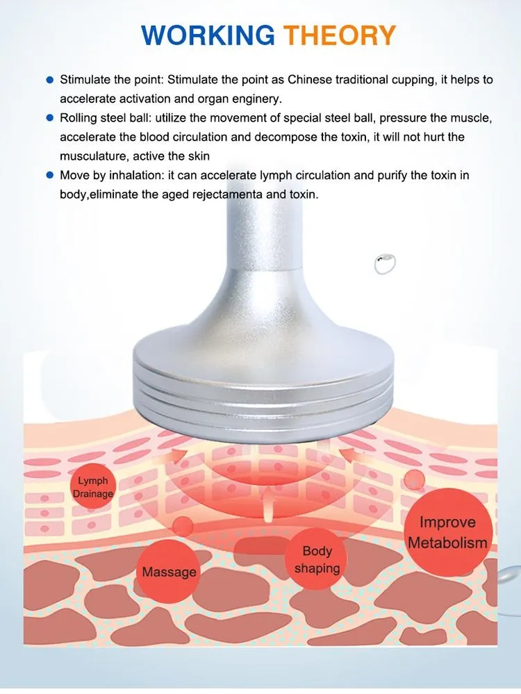 عالية الجودة التدليك الفعال فراغ السيلوليت تقليل جهاز تجميل mesotherapy