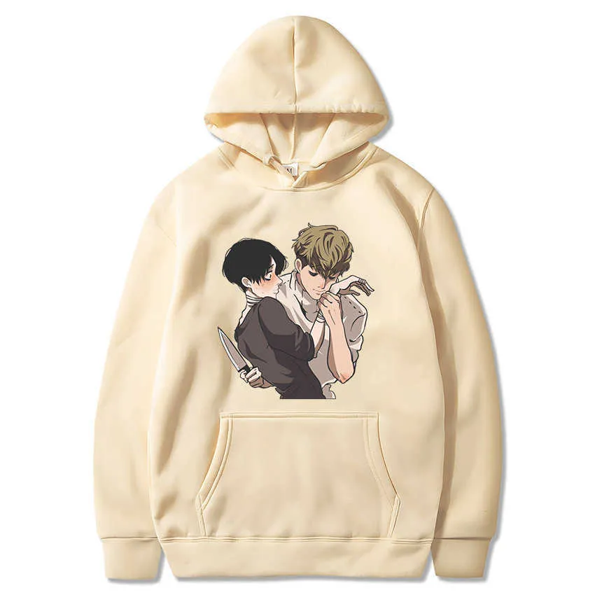 Yaoi Anime Killing Stalking Sangwoo Bum Horror Manga Print Axel Arigato Hoodie  Winter Fashion Cartoon Sweatshirt G1019 From Make08, $18.98