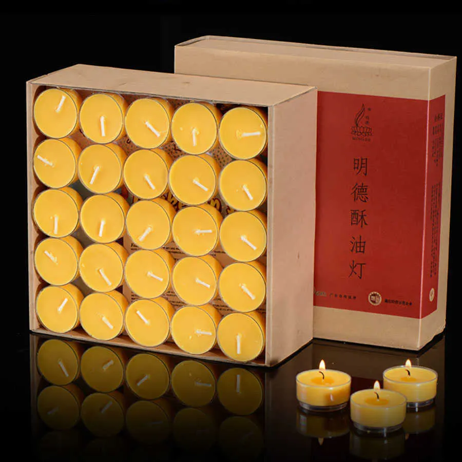 Ghee masło świeca naturalny kolorowy czerwony wosk aromaterapia pływające świece pachnące świecczki knot poforowe żółte świece 10 210702