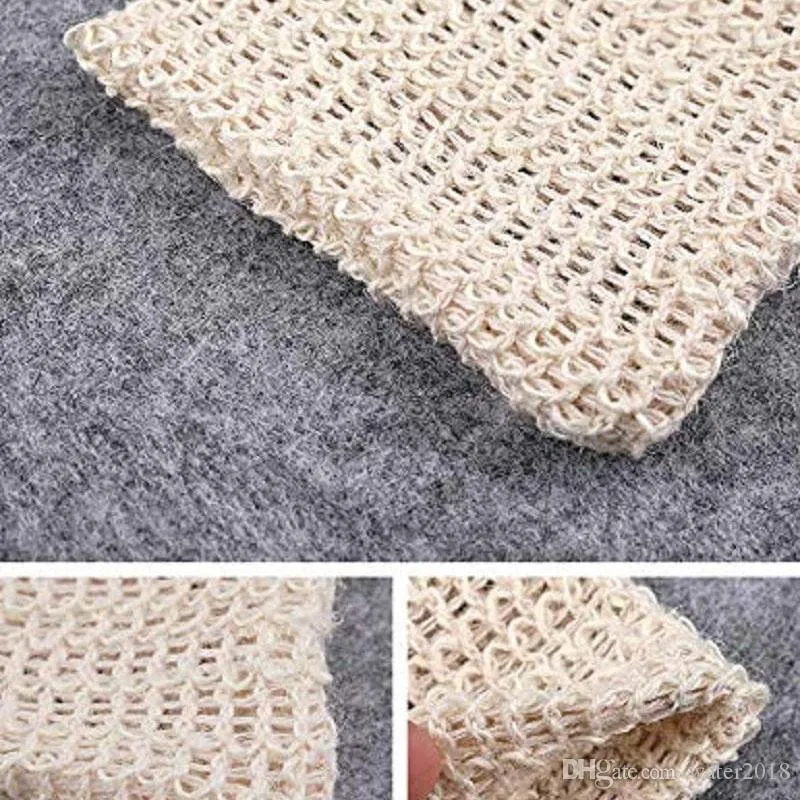 Natural Exfoliating Mesh Soap Savers Bag Scrubbers Pouch Holder For Shower Bath Foaming And Drying 6*3.5inch