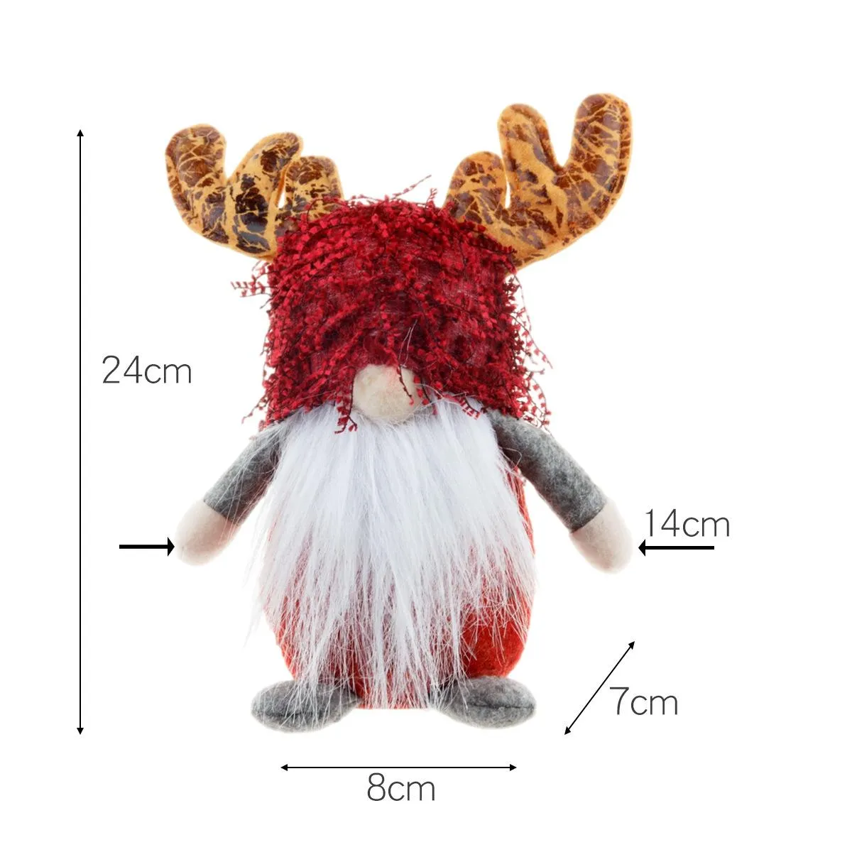 Christmas Rudolf Decoration xmas Antlers Long-Legged Beard Dwarf Faceless Doll Old Man Dolls Ornaments Navidad