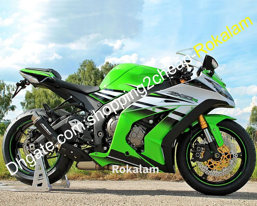 Kropps kit för Kawasaki Ninja ZX10R 11 12 13 14 15 ZX-10R 2011 2012 2013 2014 2015 ZX 10R ABS motorcykel fairing (formsprutning)