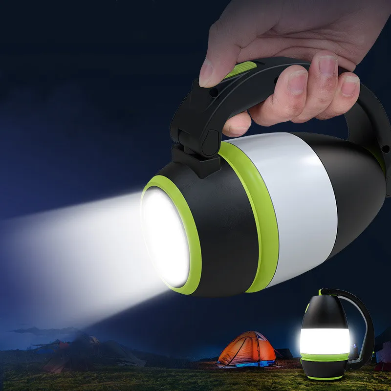 Laternen, multifunktionale Tischlampe, 3-in-1-LED-Zelt, Camping, Notlicht, Zuhause, USB, wiederaufladbar, tragbare Laternen, praktisch