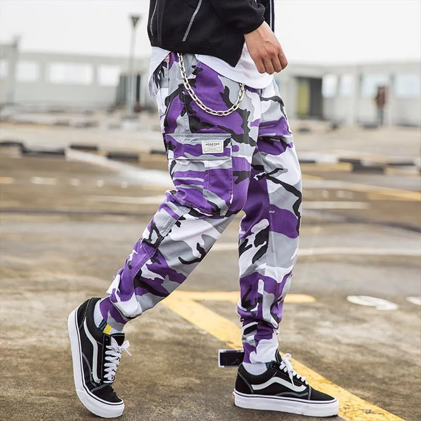 Purple camo joggers mens sales