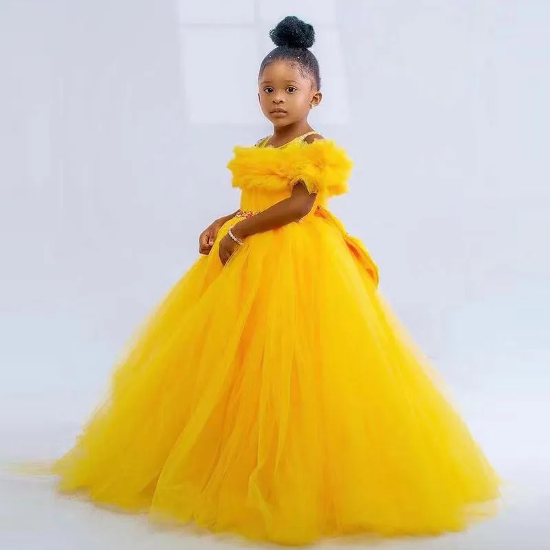 Buy My Lil Princess Kids Two Tone Yellow Dress for Girls Online at Best  Prices in India - JioMart.