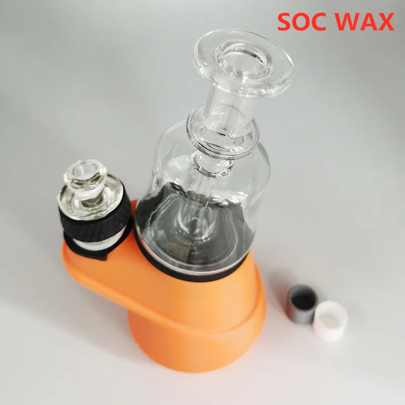 SOC VAPE Wax Pen Vaporizer Verstuiver 2600mAh batterij DAB RUG CERAMIC QUARTZ BOOM 4 TEMP Setting DABBER Concentrate Wax Carb Caps op voorraad