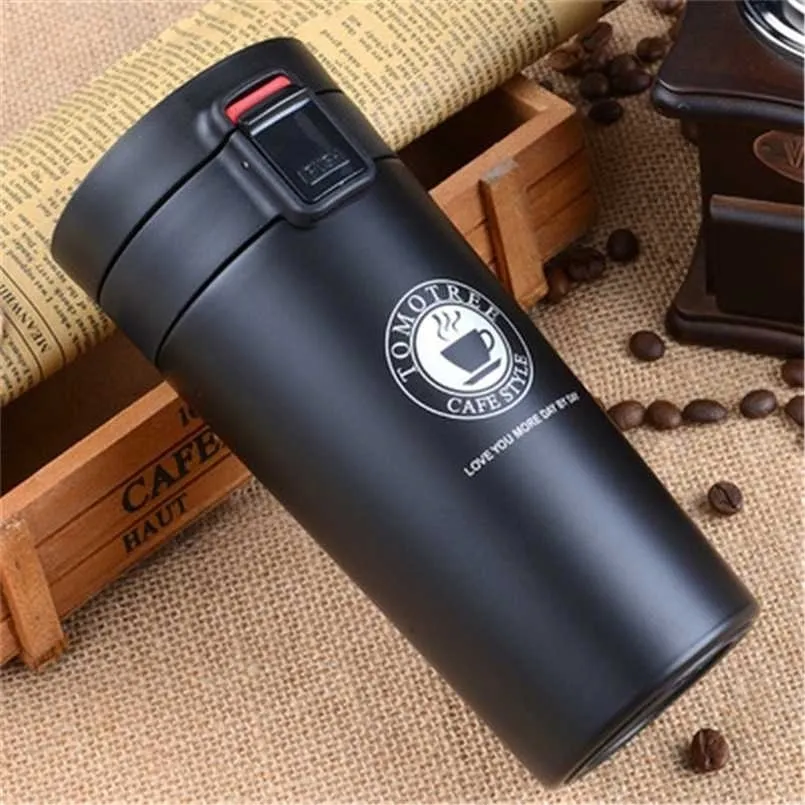 THERMOS Butelka Ze stali Nierdzewnej Coffee Cup Akcesoria kuchenne do herbaty Męski i żeński Przenośny Kubek Thermal 211109