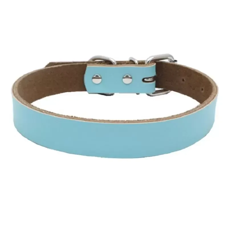 2021 NEW sale Dog accessories Real Cowhide Leather Dog Collars 2 colors 4 sizes Wholesale Free