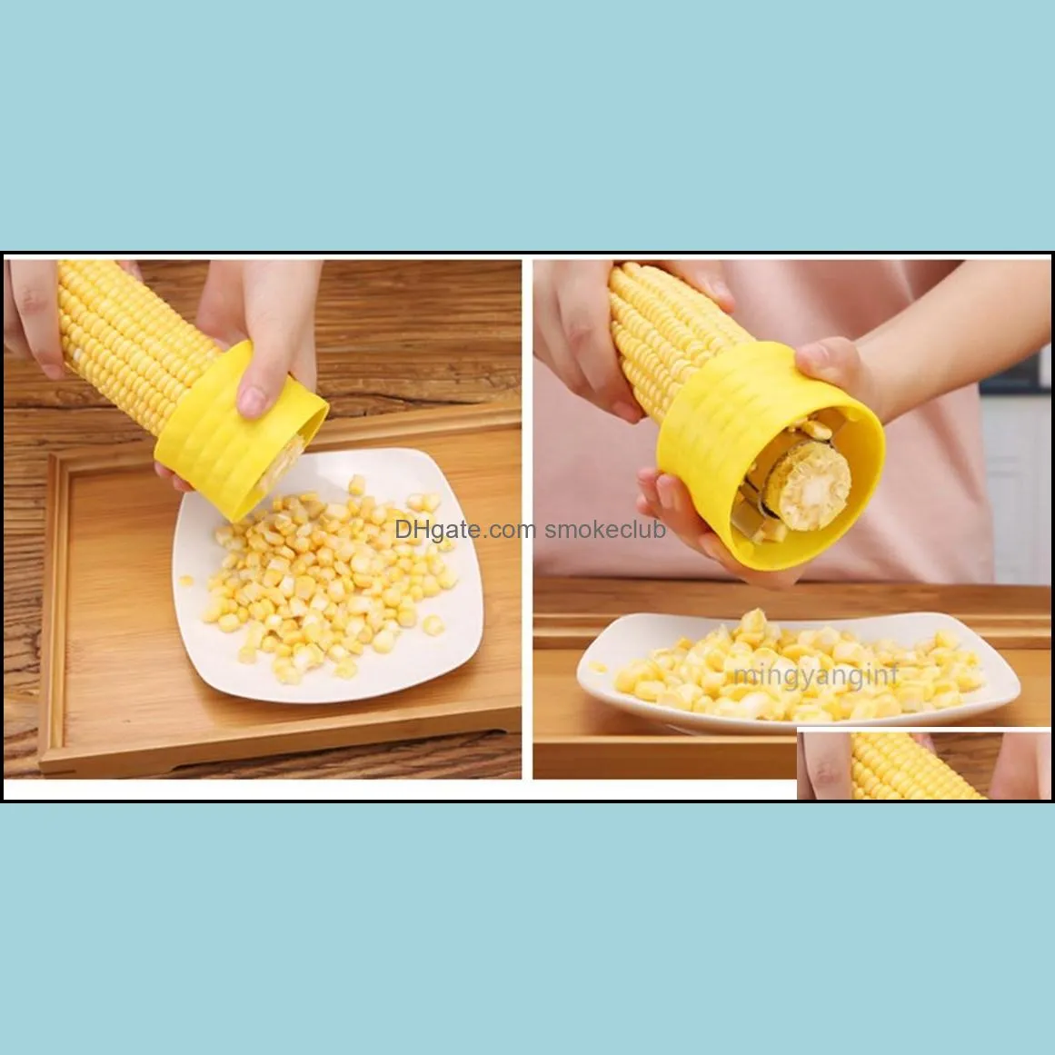 Corn Stripper Creative Corn Thresher Corns Planer Simple Corns Peeler Versatile Corn Seperate Device Kitchen Tool MY-inf0530