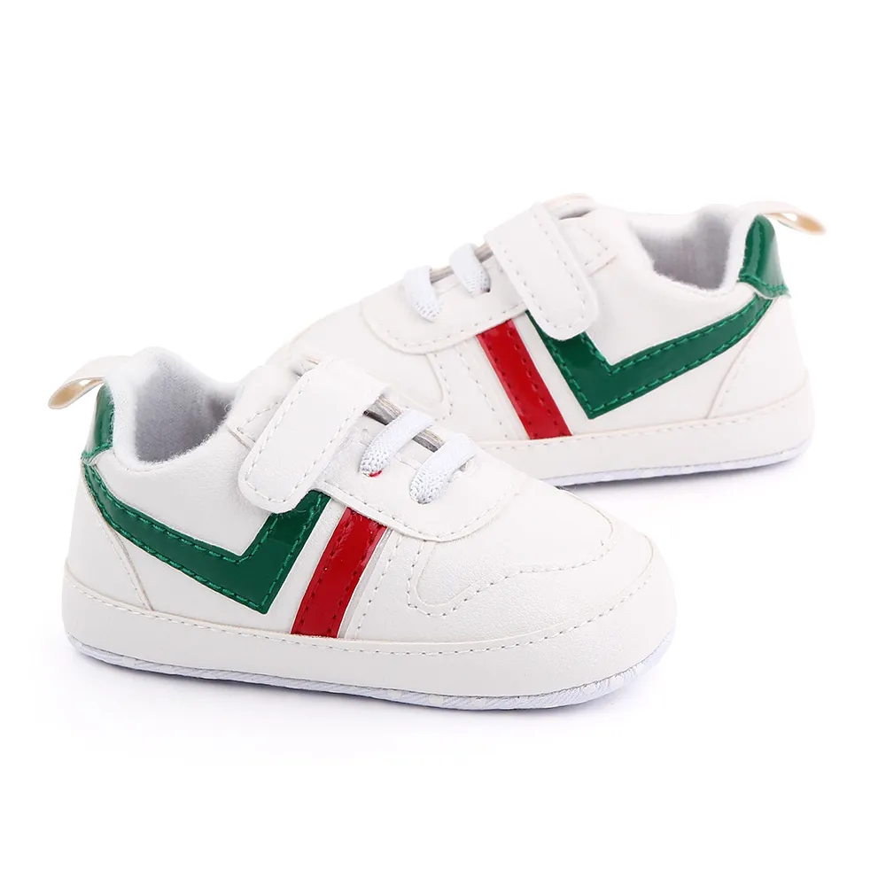 Newborn Baby Boy Shoes Soft PU Leather Prewalker Sneakers